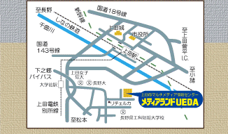 マルチメディア情報センター地図の画像