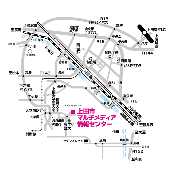 マルチメディア情報センターイラストマップ